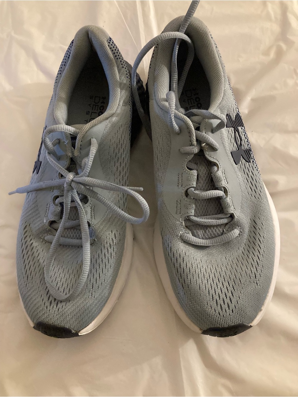 Under Armour Women's Light Gray Mesh Running Sneakers